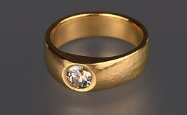 22ct Gold and Champagne Diamond ring No 1316