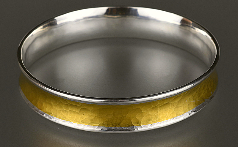 Pure silver and 24ct gold bracelet No 5702